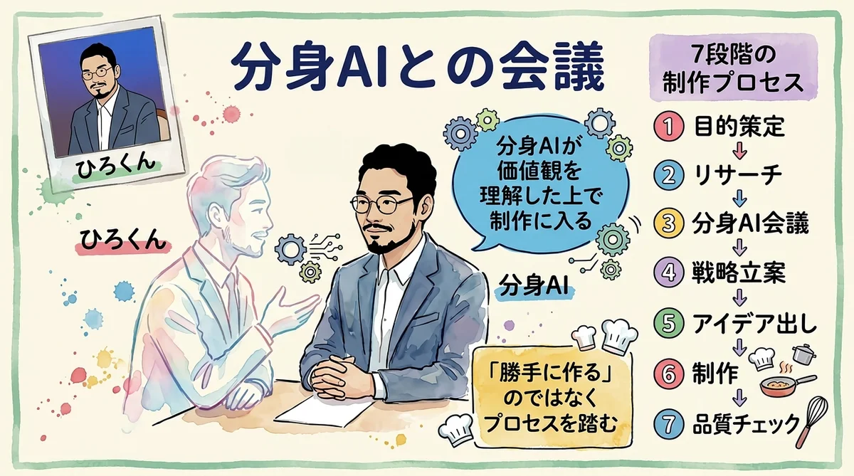 分身AIとの会議 勝手に作らないちゃんと会議する