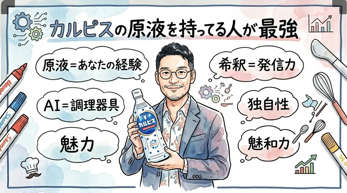 ひろくんコラム - カルピスの原液を持ってる人が最強