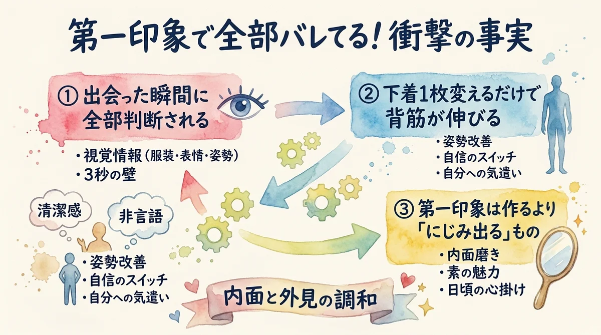 第一印象で全部バレている衝撃の事実