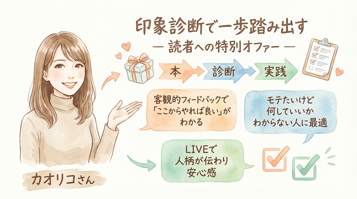 モテは才能じゃない|AI時代こそ"印象"が最強の武器【社長モテる化計画 LIVE #5】 印象診断で一歩踏み出す 読者への特別オファー