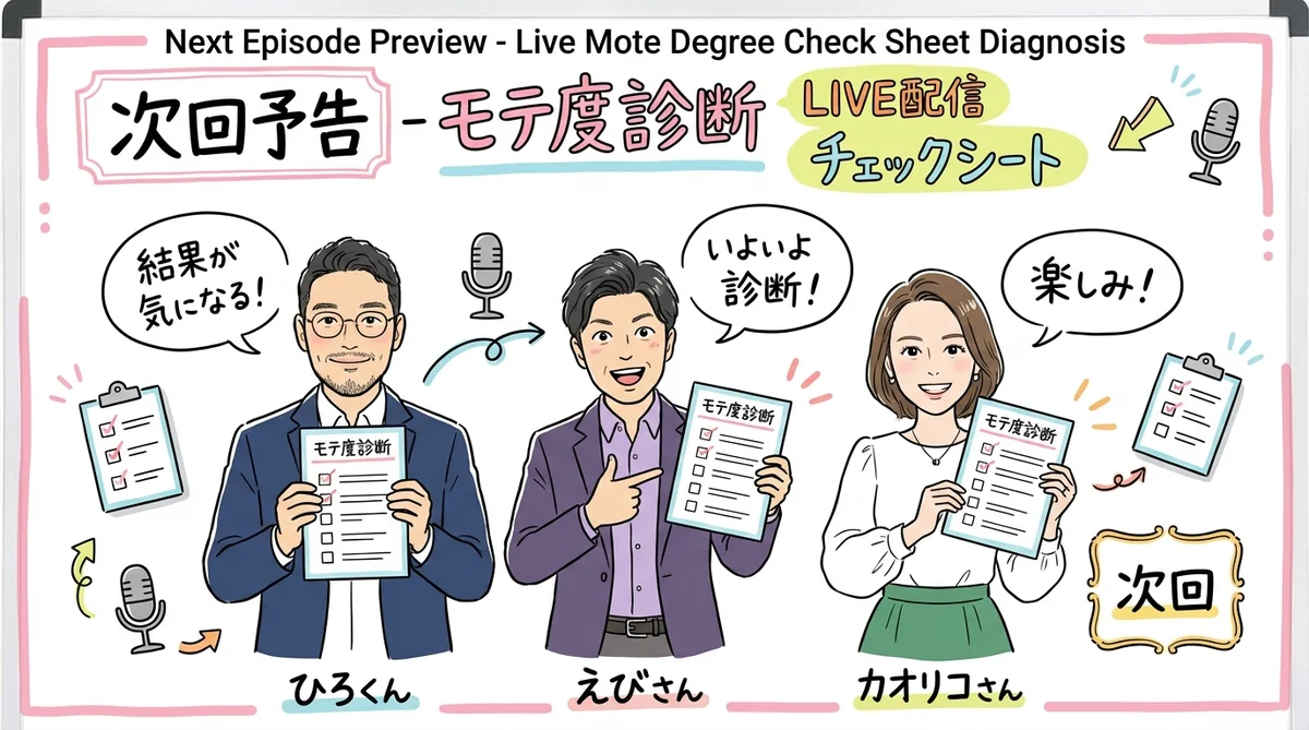 大好評Amazon5つ星!「モテは才能じゃない」Kindle出版後のリアルとは?|社長モテる化計画 LIVE 次回予告モテ度チェックシート診断をLIVEで実施