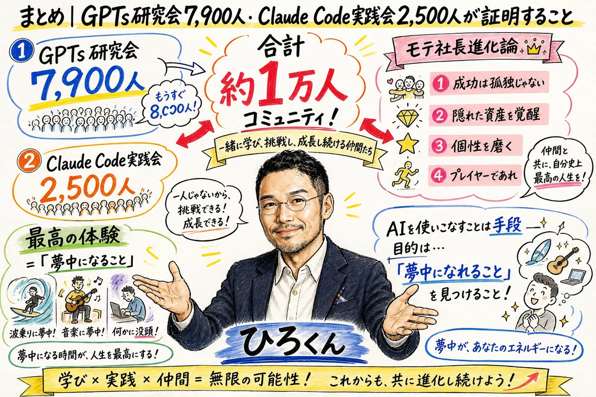 GPTs研究会7900人Claude Code実践会2500人 社長モテる化計画LIVE #8 まとめ