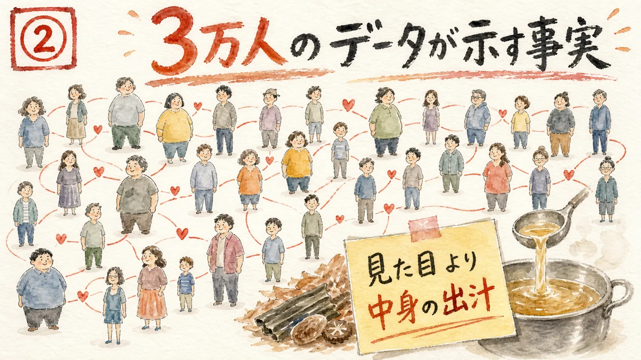 「痩せてから婚活」は損だった——3万人のデータでわかった、体型と成婚率の本当の関係 3万人のデータが示す体型と成婚率