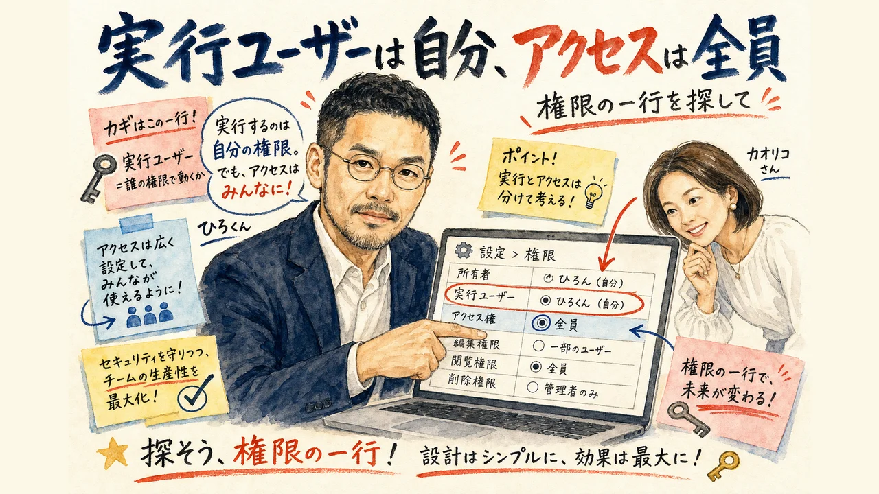 「危険です」を押す勇気|権限設定を越えたAI診断アプリ 「実行ユーザーは自分、アクセスは全員」――権限の一行を探して