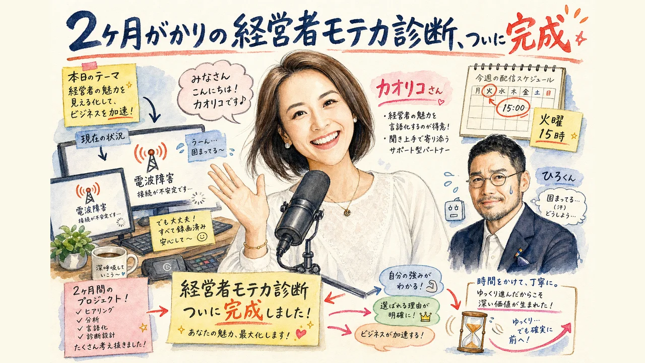 2ヶ月がかりの「経営者モテ力診断」、ついに完成 グラレコ図解