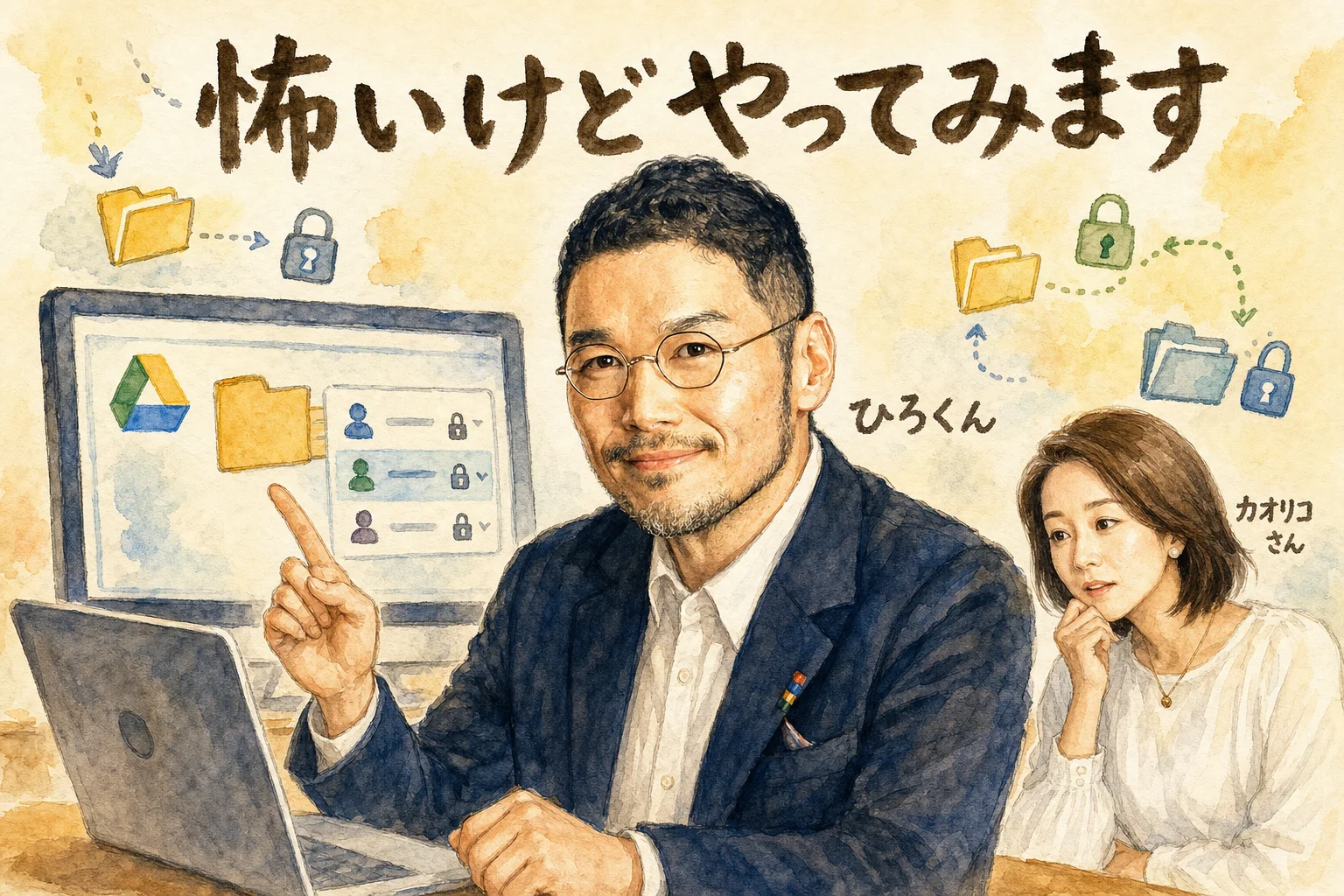 Google Driveへのアクセス、怖いけど「様子を見ながらやってみます」