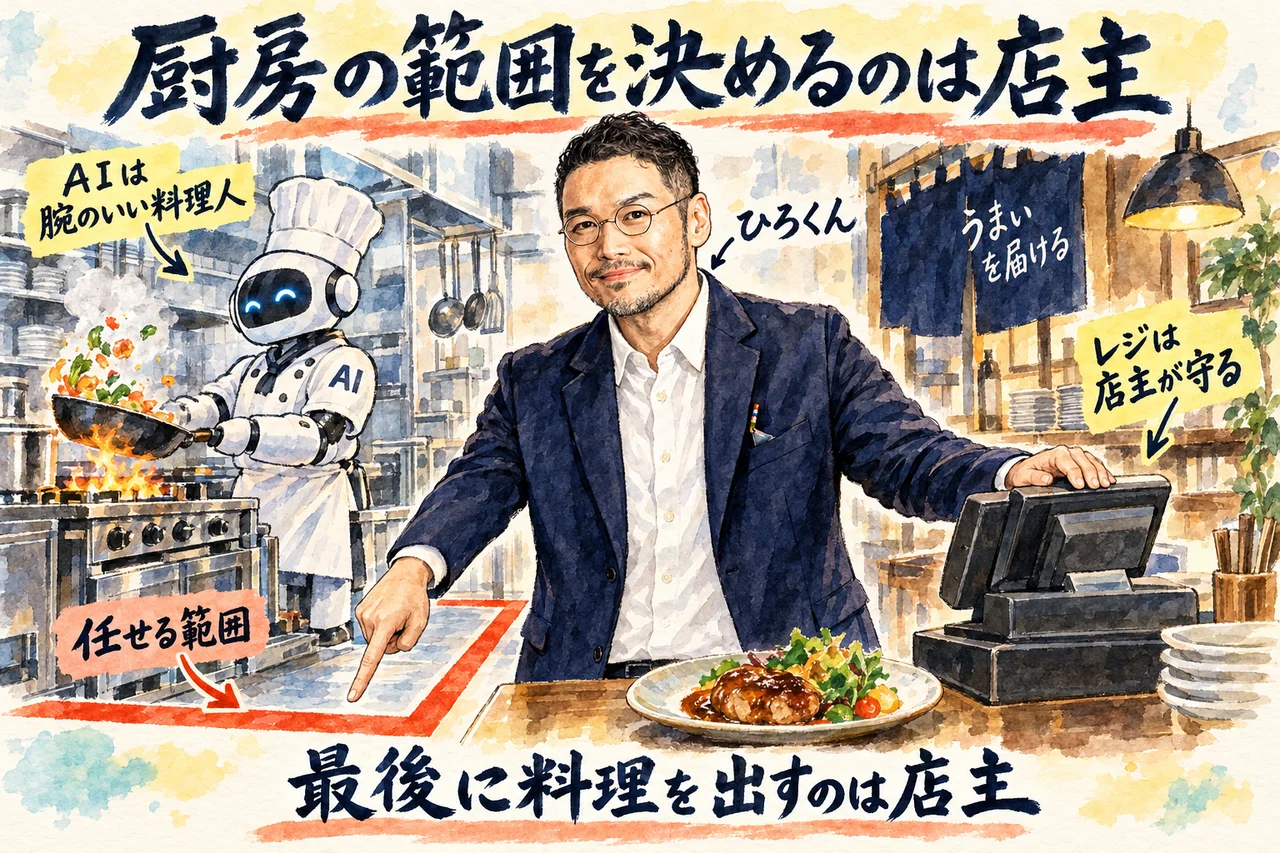 ChatGPTのブラウザ操作で独自ドメインの設定を任せてみた|画面が勝手に動く怖さと任せ方 料理に例えると コラム図解